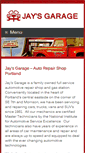 Mobile Screenshot of jaysgarage.com